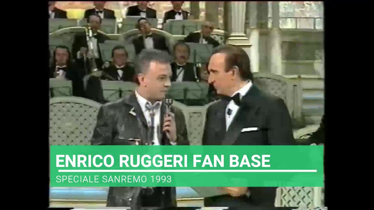 Sanremo 1993: Enrico Ruggeri commenta a caldo la sua vittoria rock