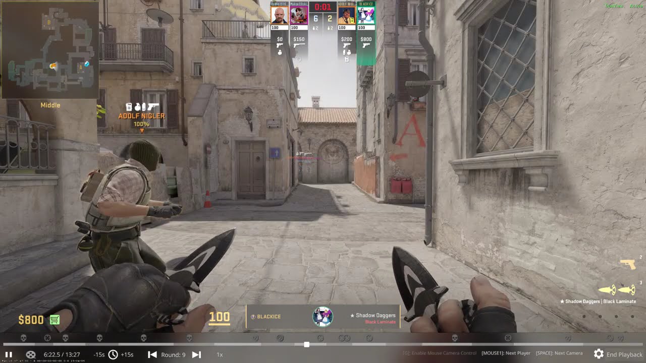 Counter Strike 2 WingMan with Adolf Nigler Gold Nova (updated)