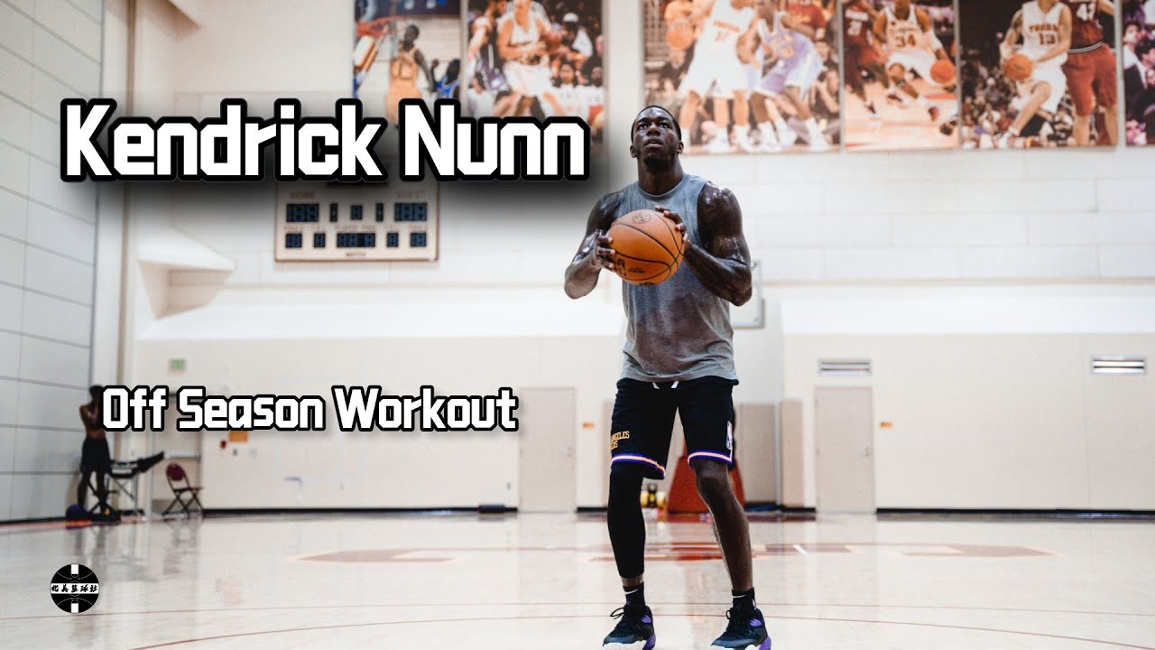 Los Angeles Lakers guard Kendrick Nunn Workout