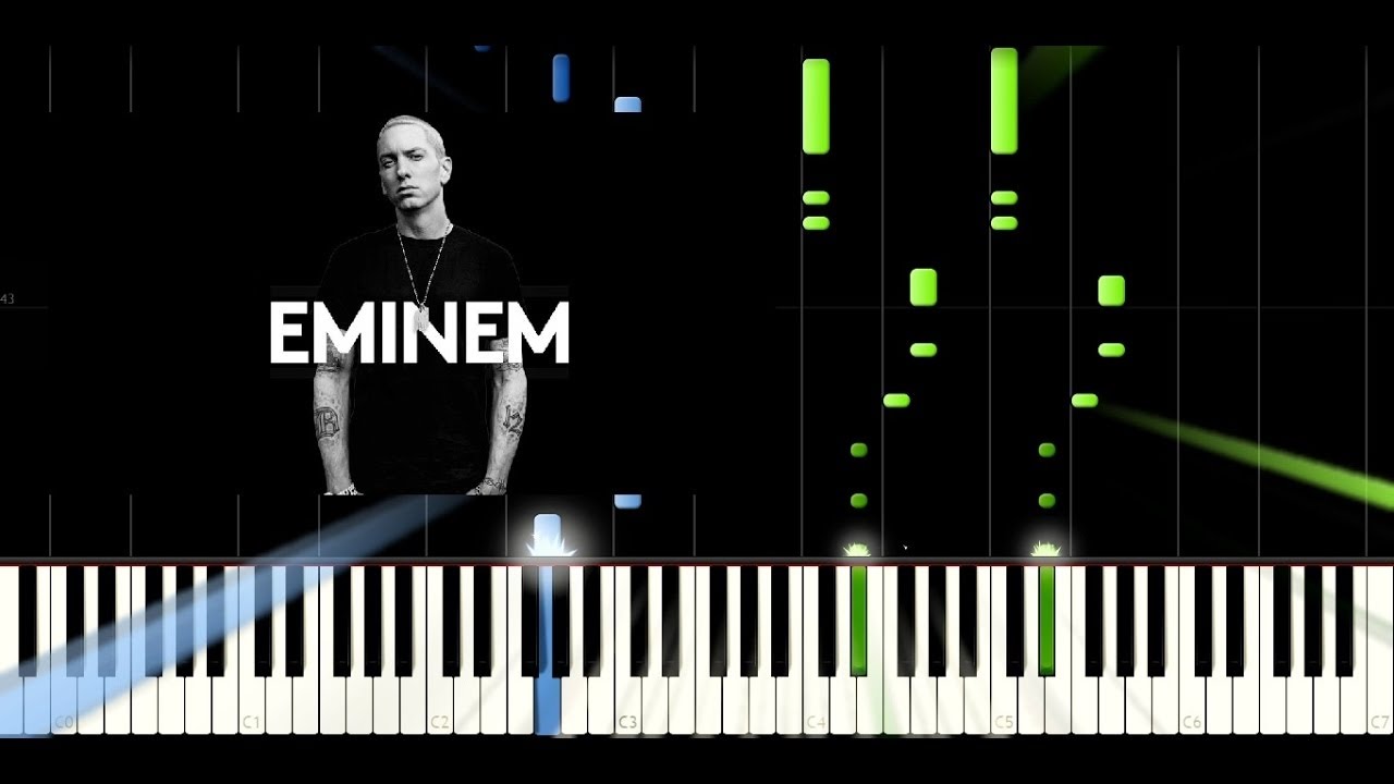 Eminem - Not Afraid - Piano Easy Tutorial / Cover - Synthesia