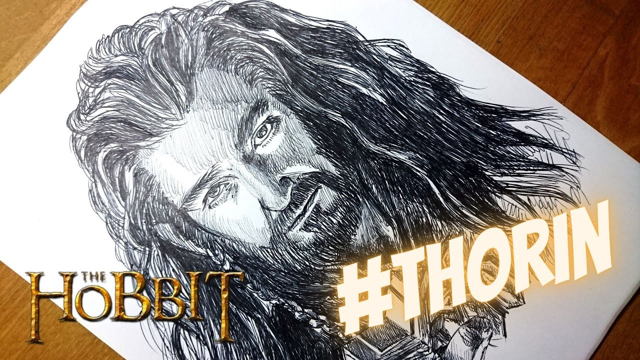 The Hobbit is #Thorin in Portrait Draw! ballpoint sketch