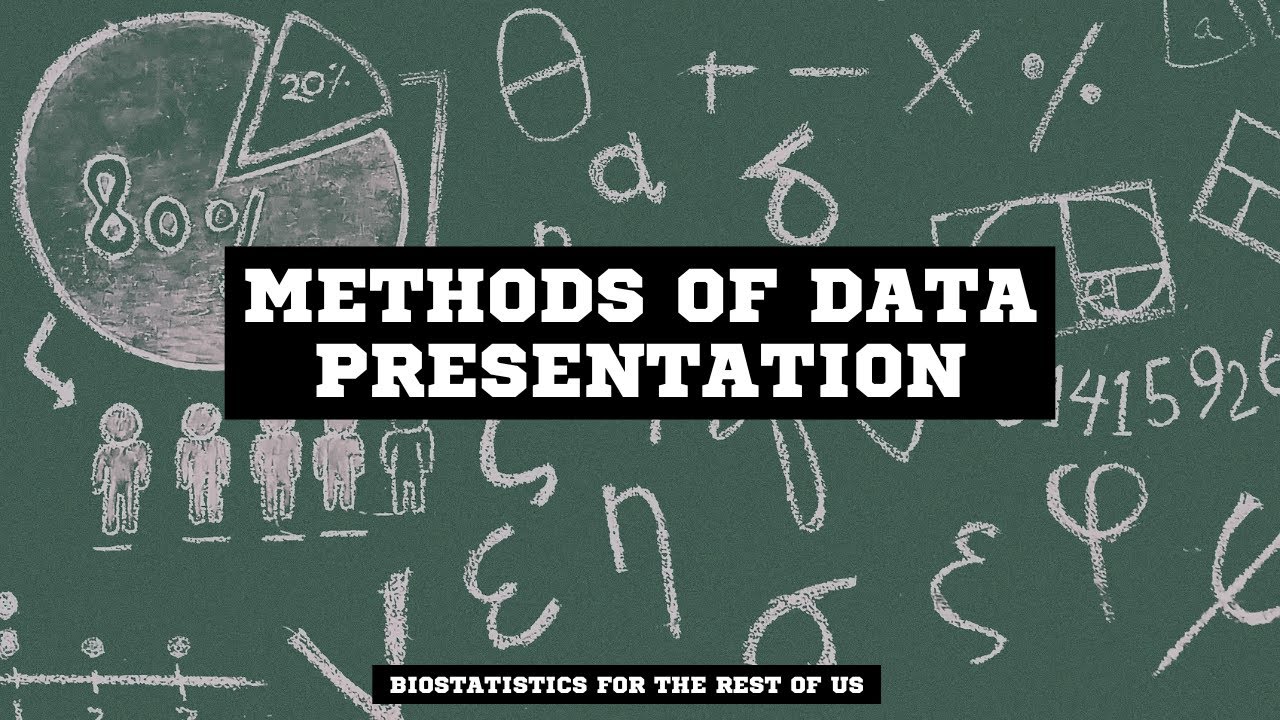 Methods of presentation of data: An introduction and beginner level tutorial