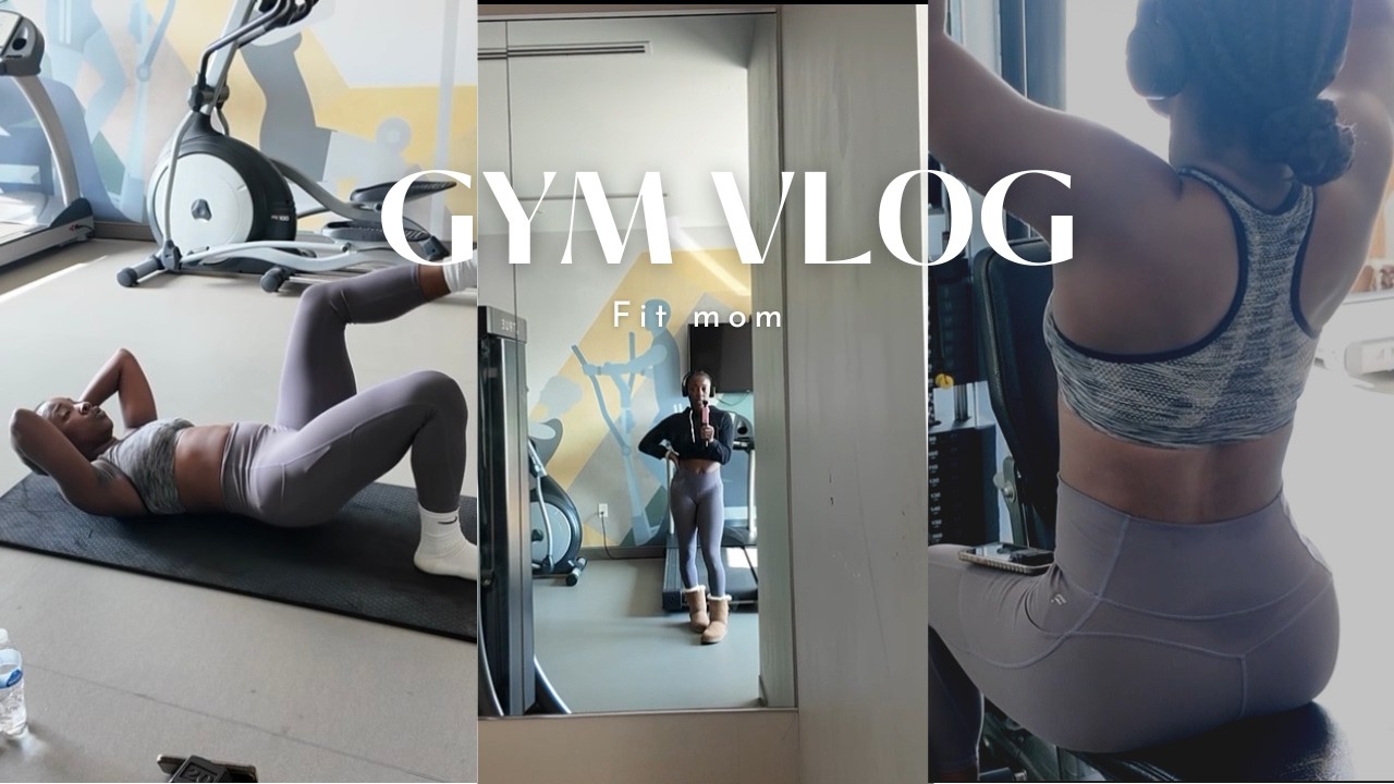 Gym Vlog, Trying to stay consistent #fitmom #workout