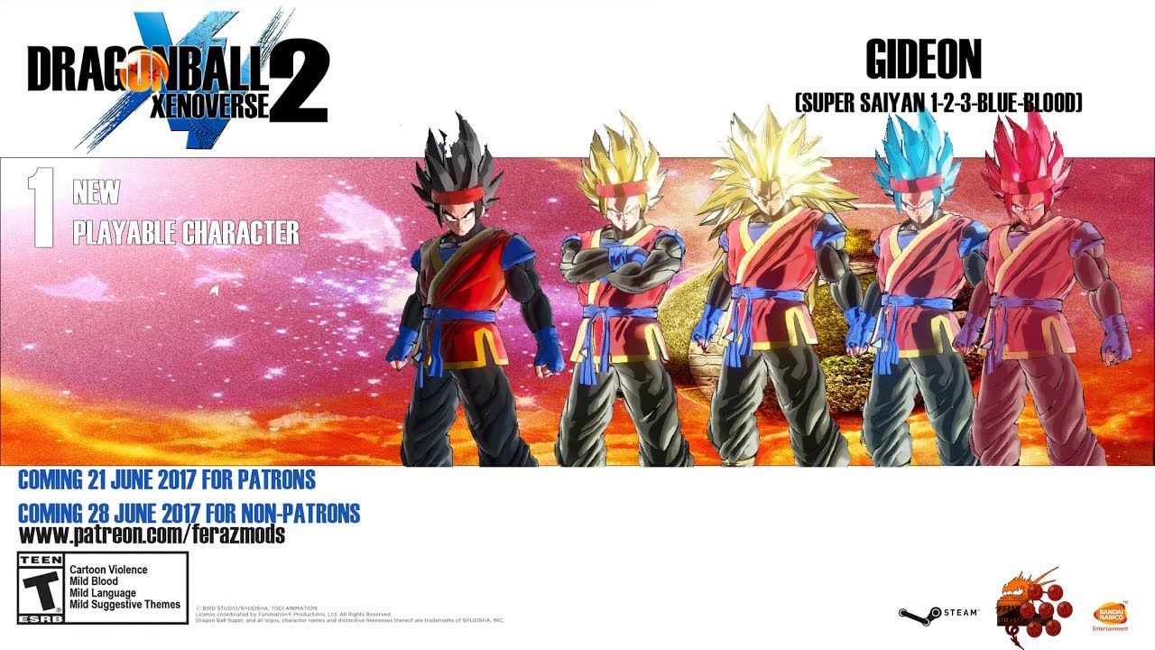 Dragon Ball Xenoverse 2 - Gideon (Added Character DLC)