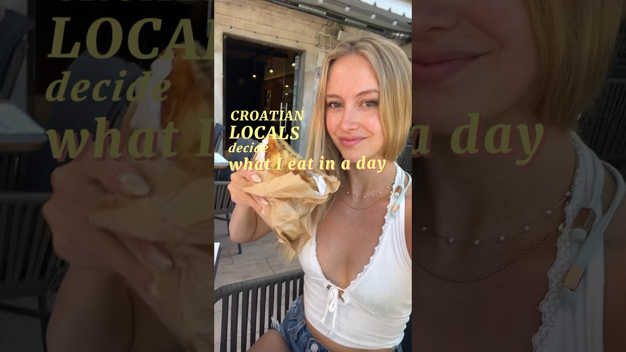 Locals in Croatia DECIDE for me WHAT TO EAT IN A DAY