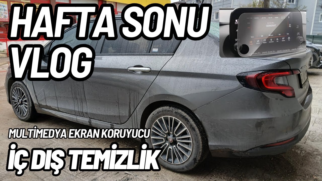 EGEA 1.4 FİRE İLE HAFTA SONU VLOG l URBAN MULTİMEDYA EKRAN KORUYUCU l İÇ DIŞ TEMİZLİK l SOHBET l POV