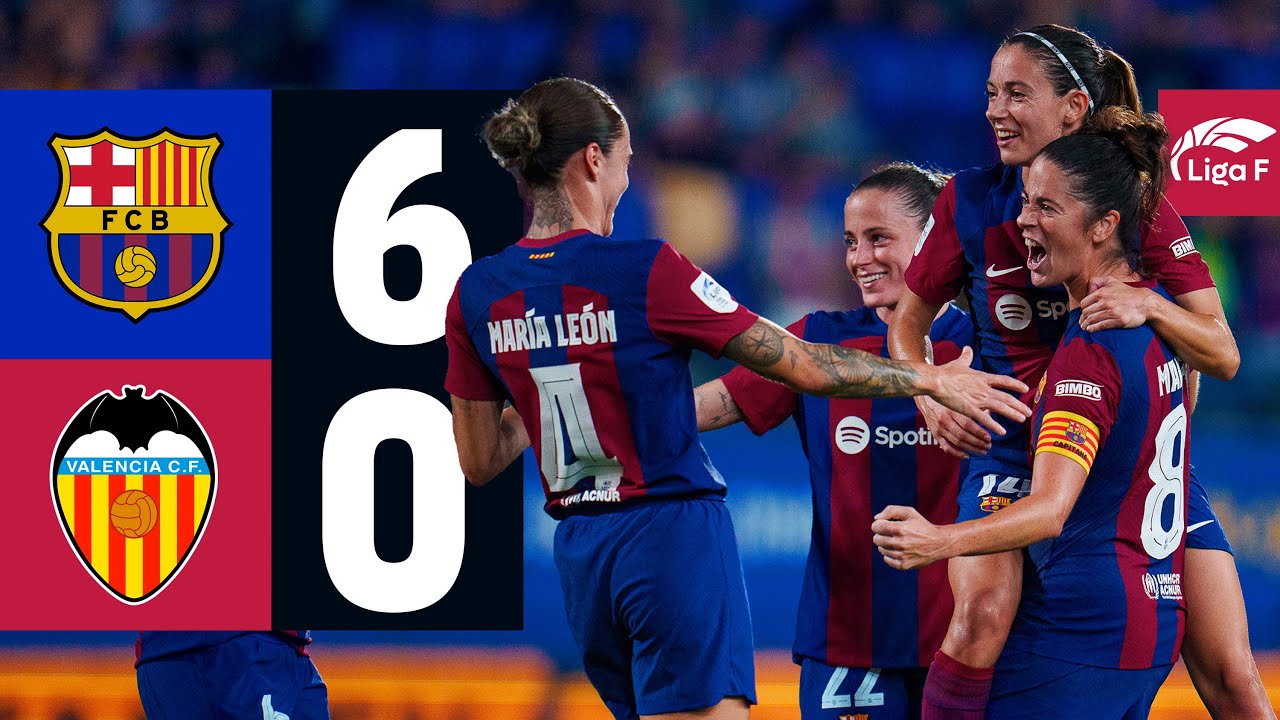 LIGA F | BARÇA 6 vs 0 VALENCIA 🔵🔴