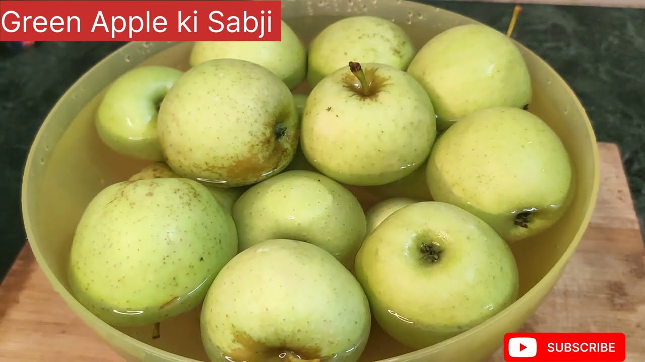 Green Apple ki instant बनने wali sabji