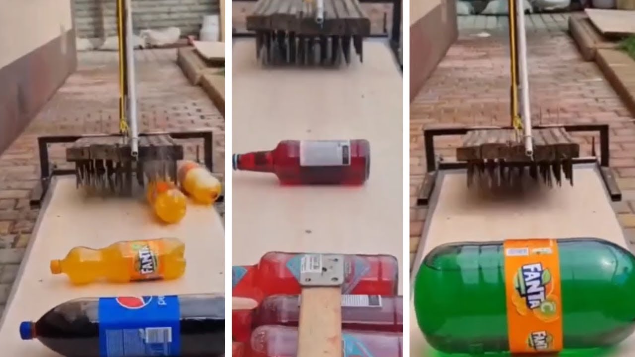 20 Minutes Of Bottle Rolling Down Stairs ASMR | Breaking Glass Bottles | ASMR Compilation