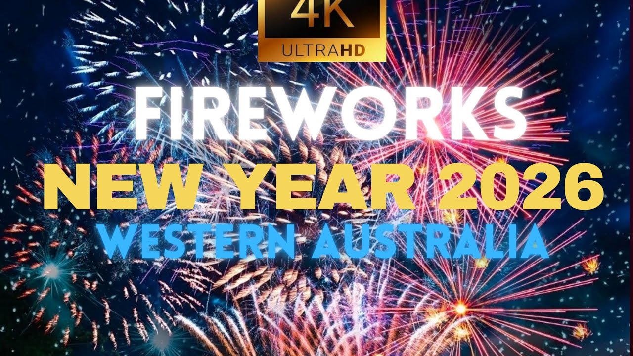 FIREWORKS New Year 2026 Perth Australia #Ny2026