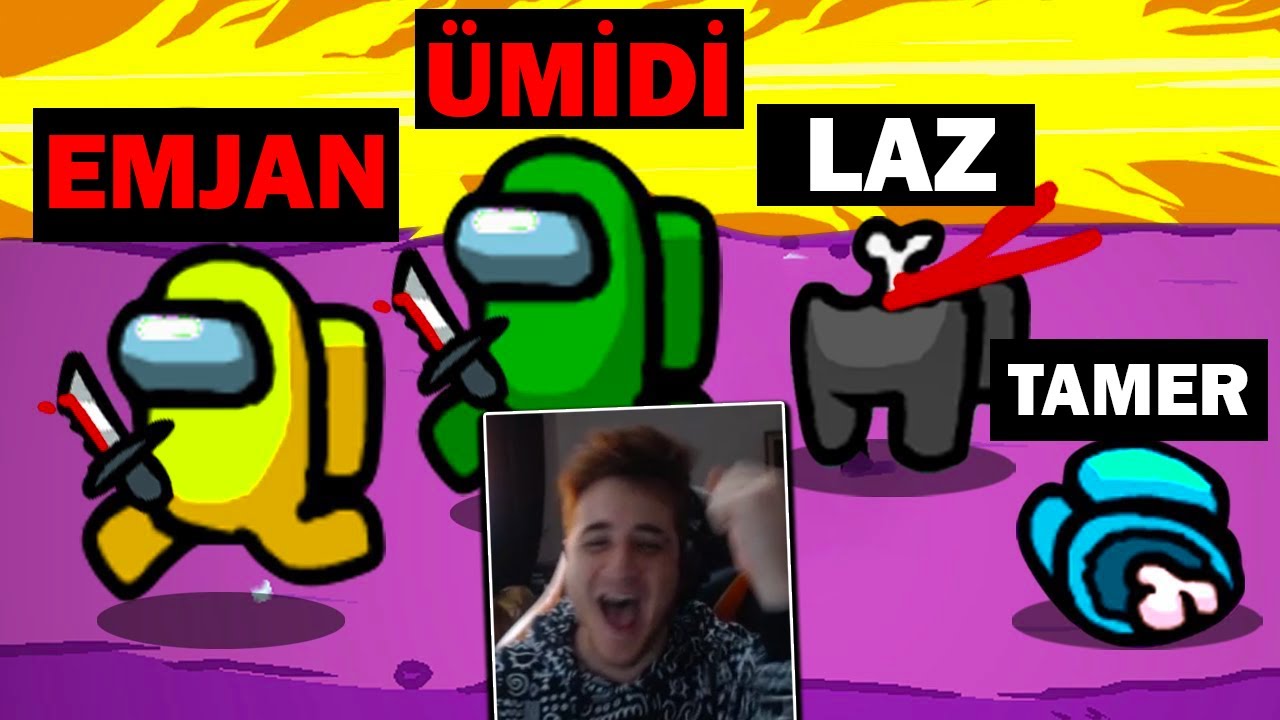 &Ouml;YLE BİR DOUBLE KILL ATTIK Kİ ! &Uuml;MİDİ EMJAN IMPOSTOR PRO ! 10 YOUTUBER AMONG US