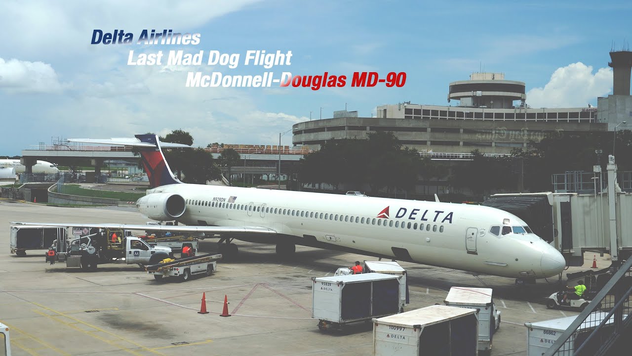 My Last flight on the Delta Mad Dog to Tampa [MD-90]