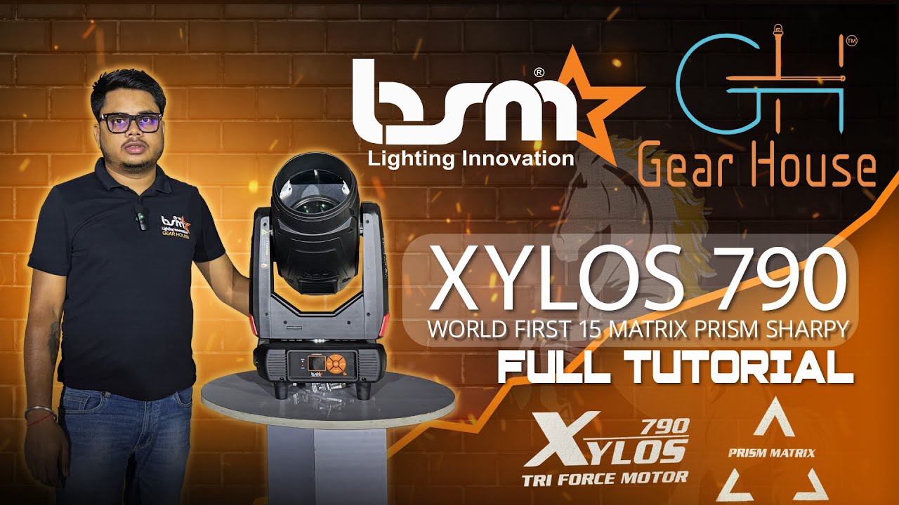 BSM Xylos 790 - World’s First 15 Matrix Prism with Tri Force Beam Long Range Sharpy Light