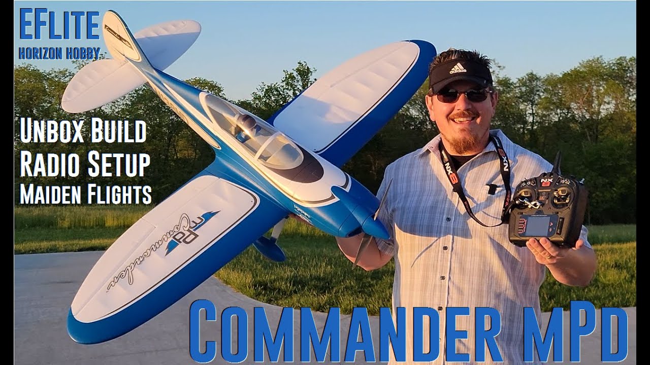 Eflite - Commander mPd - 1.4m - Unbox Build Radio Setup & Maiden Flights