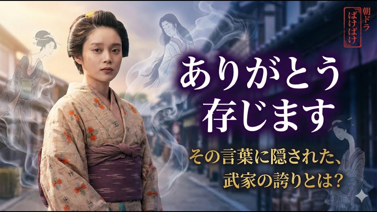 朝ドラ「ばけばけ」「ありがとう存じます」と「ございます」の違いに隠された武家の誇りとは #ばけばけ #朝ドラ #高石あかり
