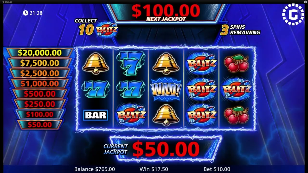 Quick Hit Blitz Blue by Light And Wonder Slot Features | GamblerID