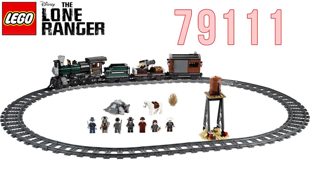 LEGO The Lone Ranger 79111 Constitution Train Chase Unboxing Speed Build Review