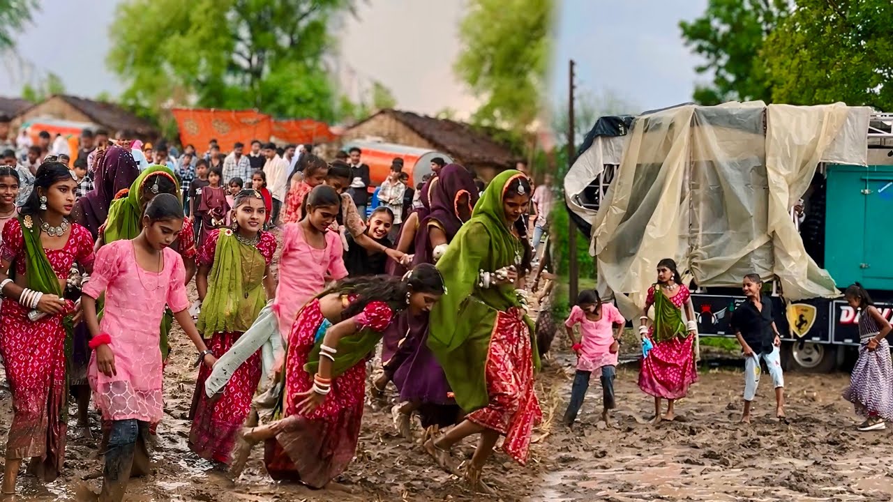 धरमराय की लास्ट सादी पानी (बरसात) वाली ☔️ का वीडियो 2025❗️New Aadiwasi Sadi Videos 2025