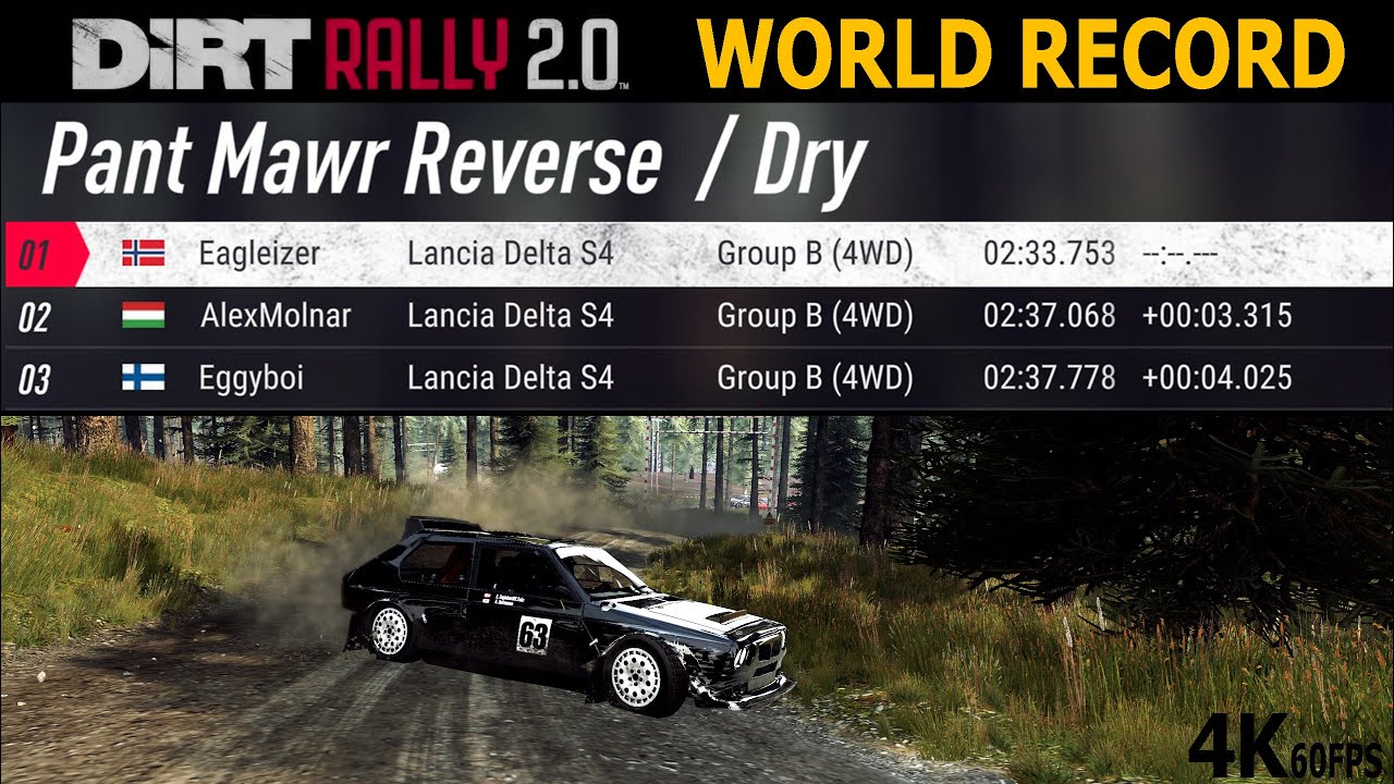 WORLD RECORD - Pant Mawr Reverse - Lancia Delta S4 - 02:33.753 - DR2