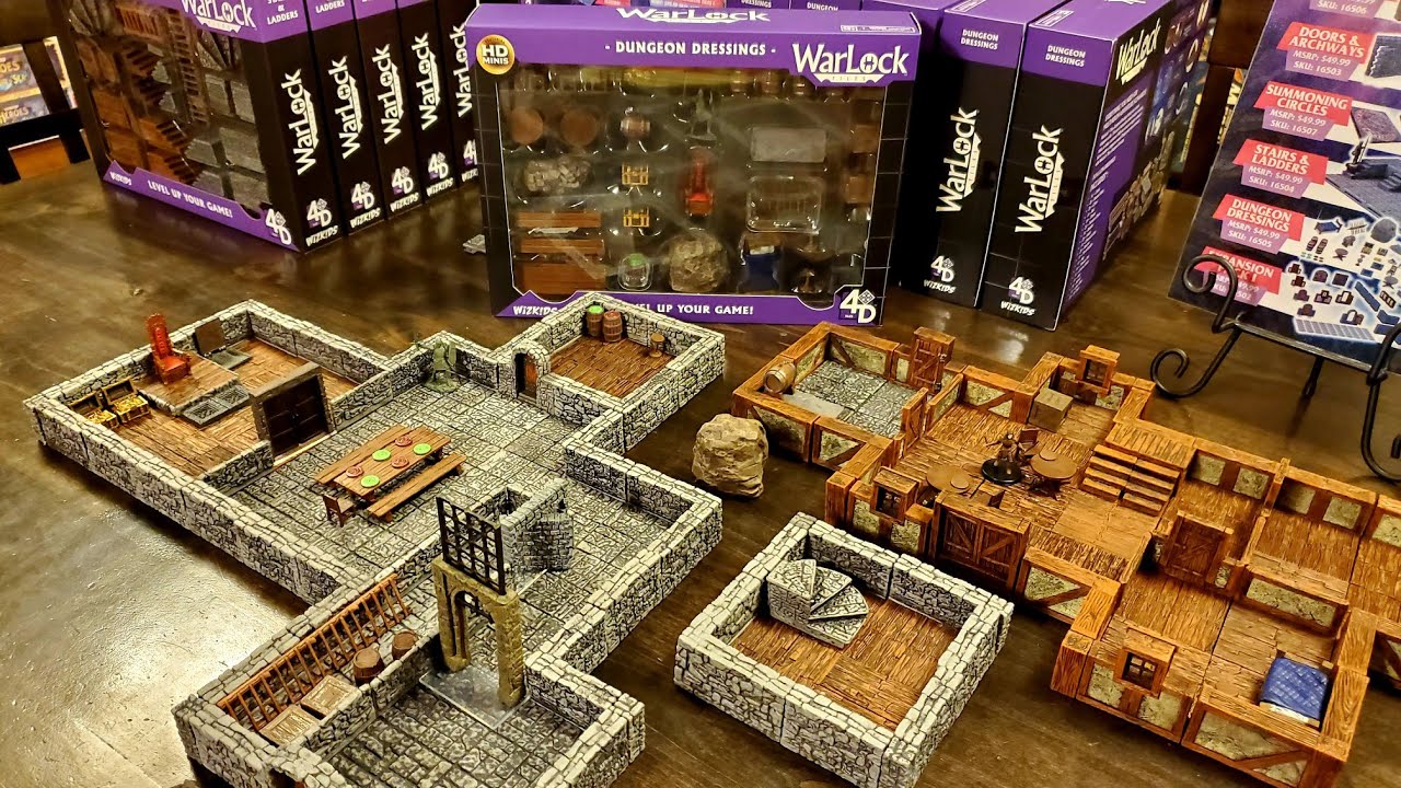 WizKids WarLock Tiles Dungeon Dressing Review