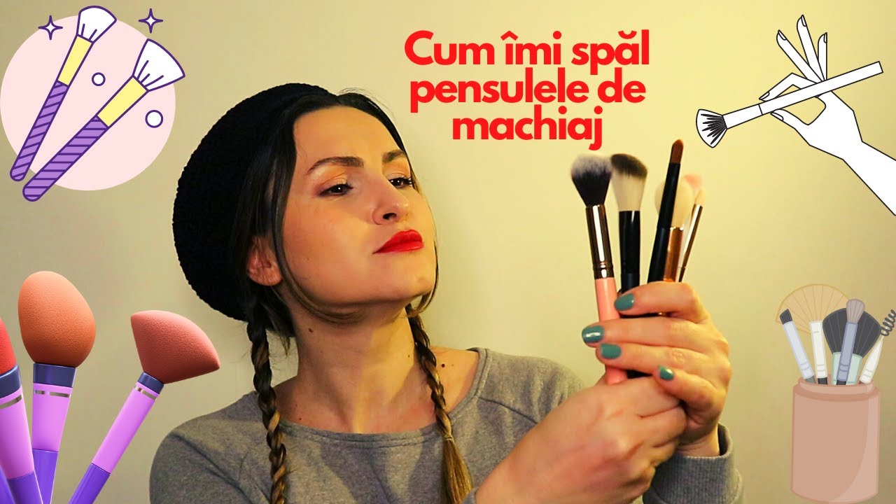 Cum imi curat pensulele de machiaj