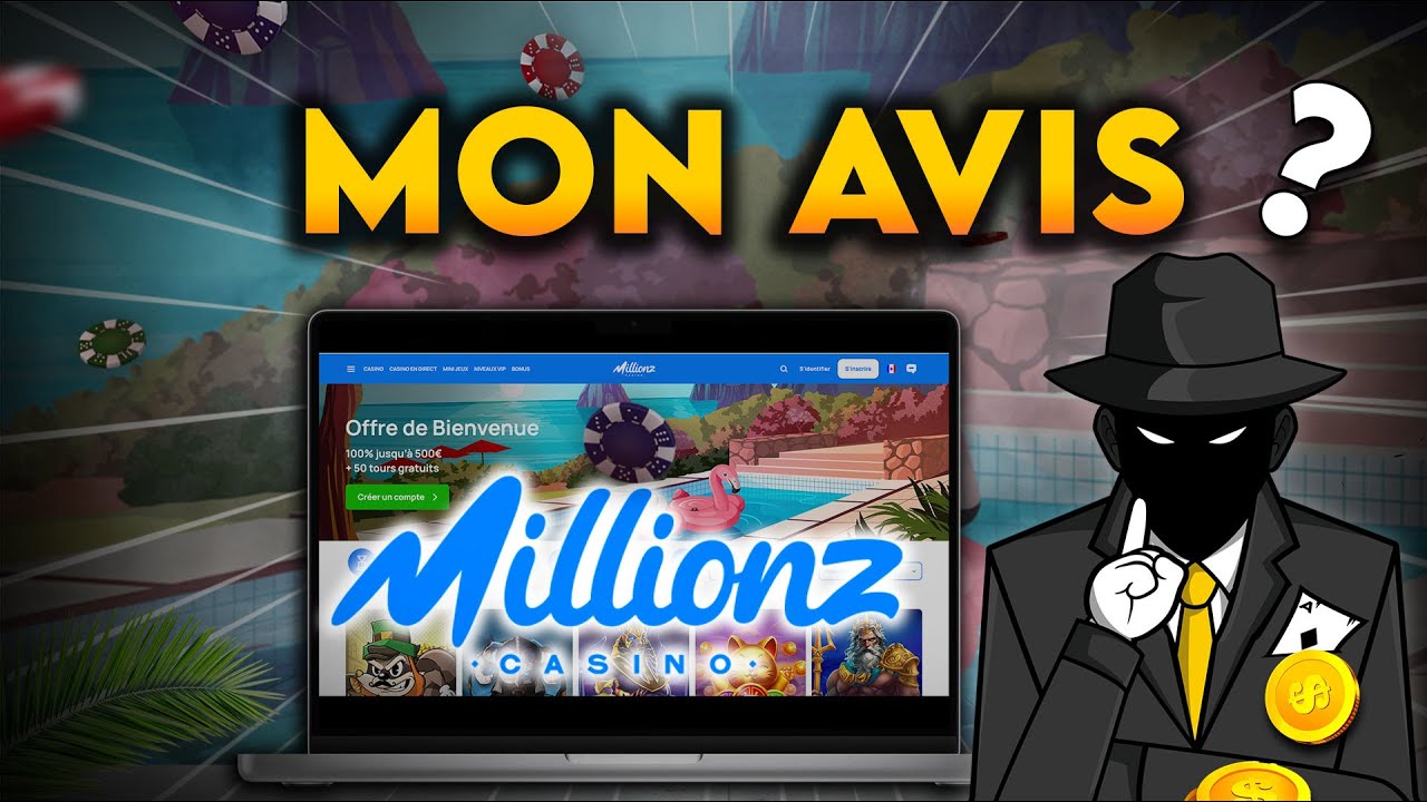 Mon Avis sur Millionz Casino 🎰 (Bonus de 100% Sans Wager jusqu'à 1000€ + 50 Free Spins 💥)