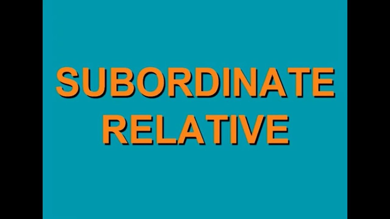 Grammatica3: le subordinate relative