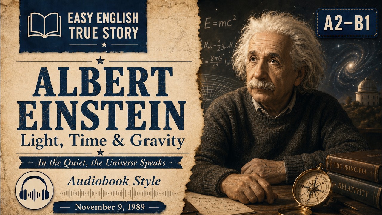 Albert Einstein’s Quiet Power | A Slow English Story That Inspires (A2–B1)
