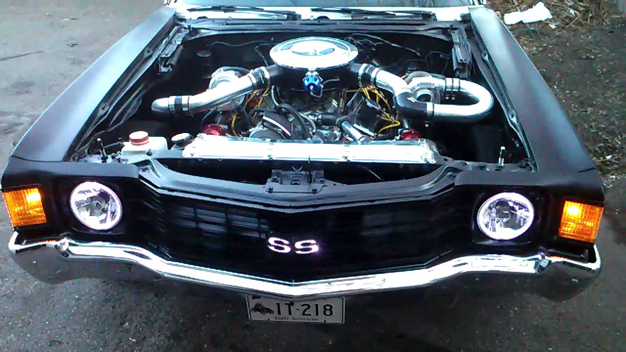 Twin turbo 1972 chevelle first start