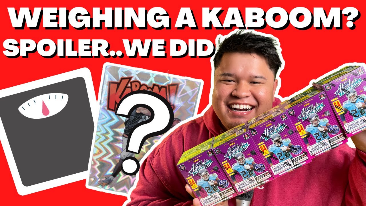 Weighing 2021 NFL Absolute Blaster Boxes.. Found A Kaboom 🔥 || Should You Buy Resale?