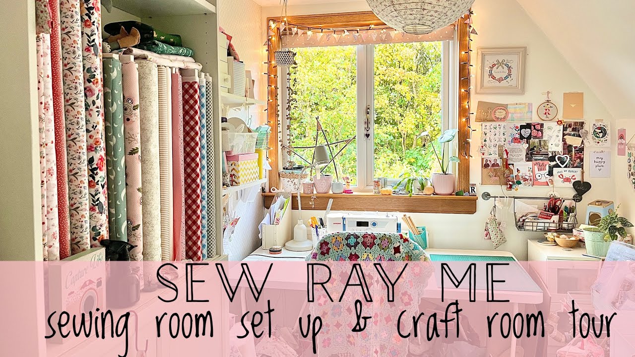 Sew Ray Me — красивое оформление швейной комнаты и экскурсия по мастерской 🧵🪡🧶🪴