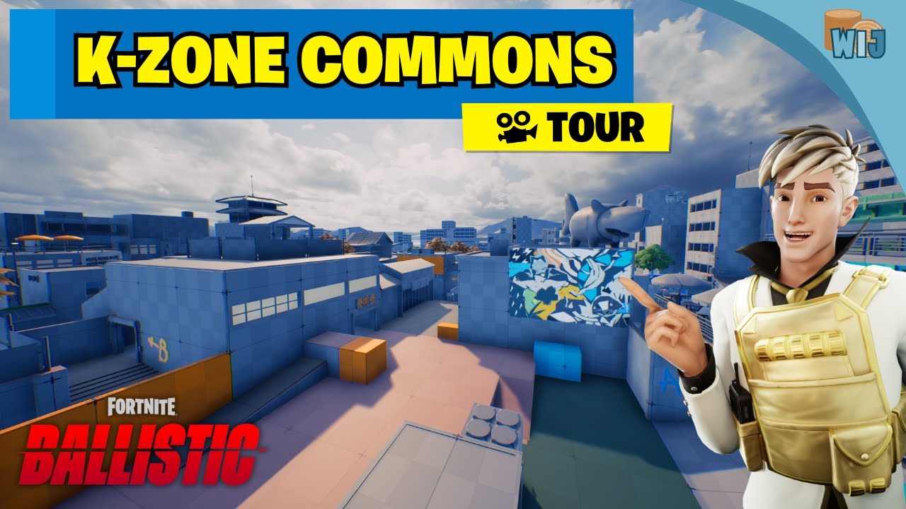 K-Zone Commons Shell Map Tour | Fortnite Ballistic