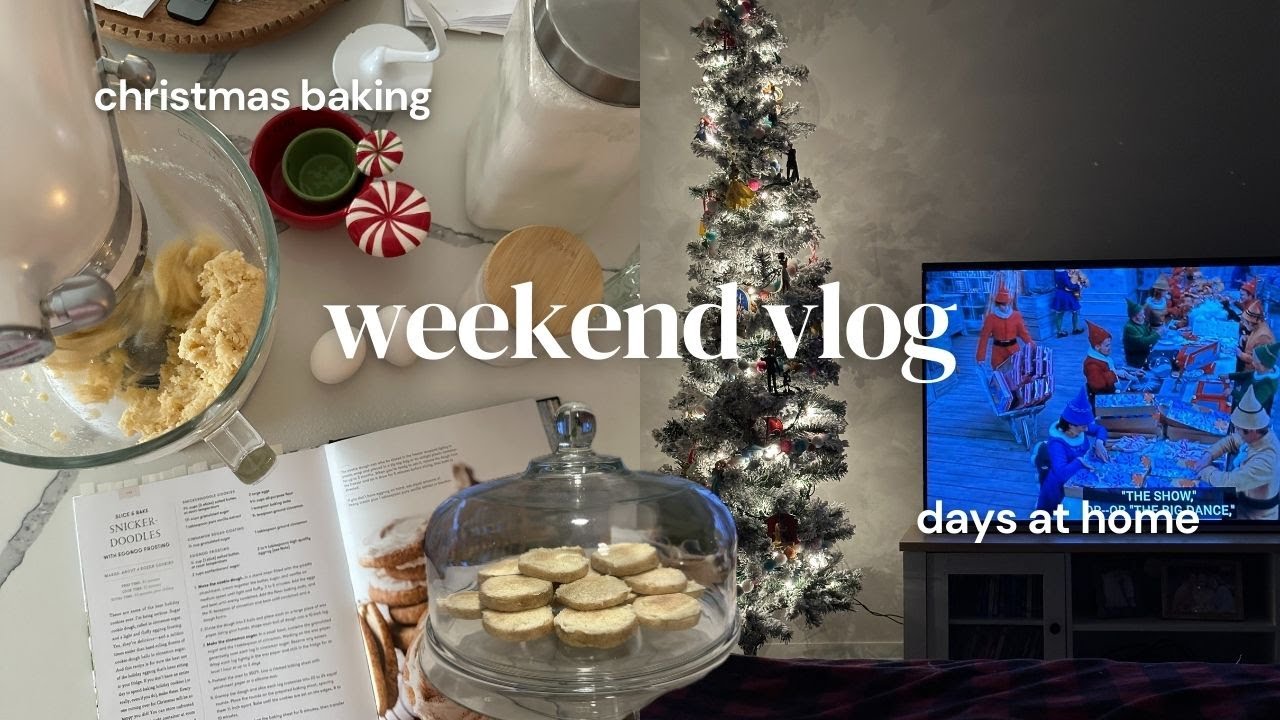 Weekend Vlog 🎄❤️  - Days at home, PopMart unboxing, Christmas baking & more