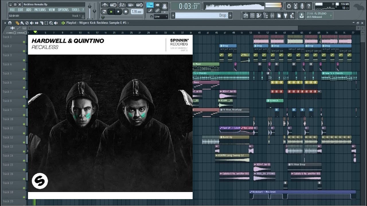 Hardwell & Quintino - Reckless FL Studio Remake