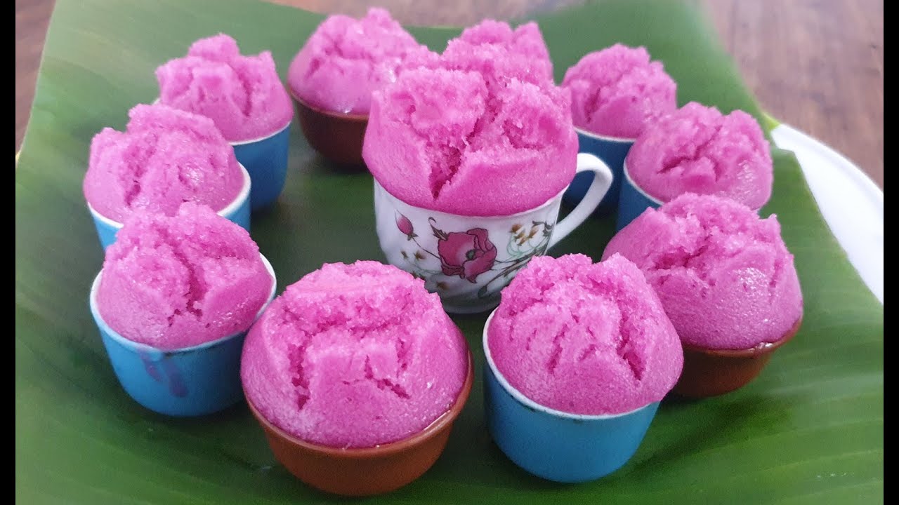 BÁNH BÒ XỐP màu lá cẩm cực kỳ đẹp mắt và ngon miệng của Đậu Đỏ Trần