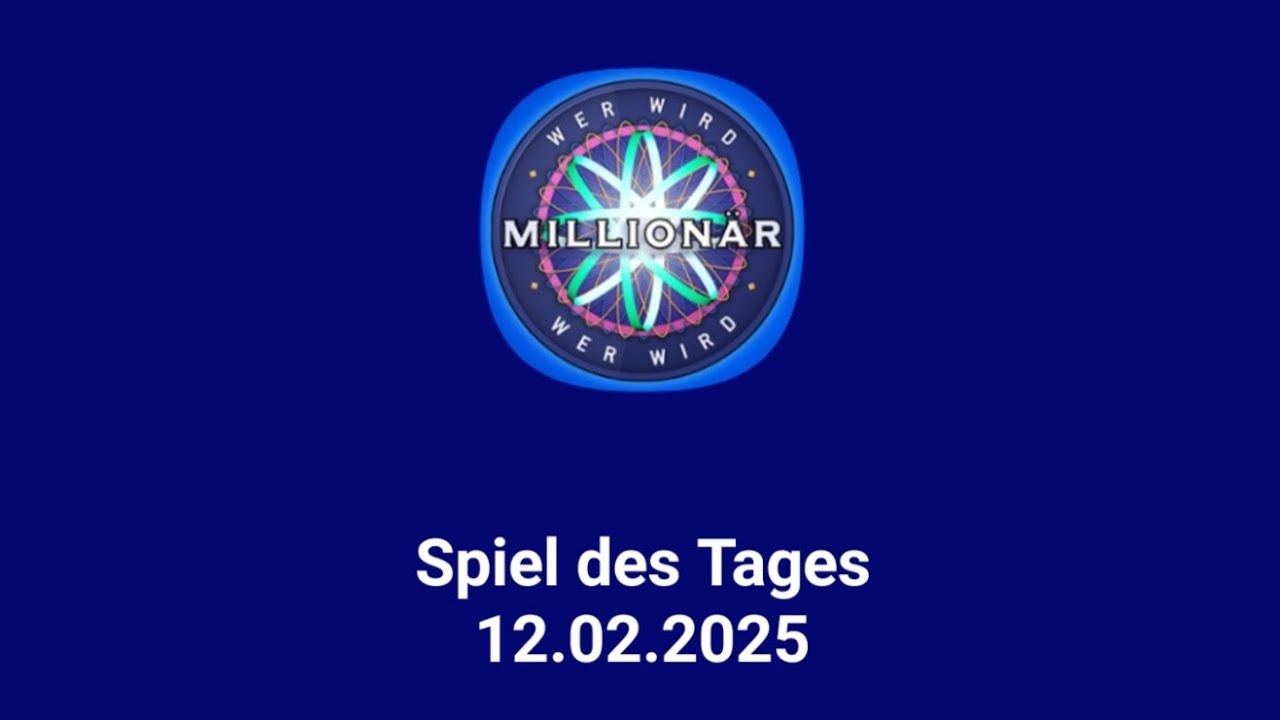 Wer wird Million&auml;r Trainingslager | Spiel des Tages vom 12. Februar 2025