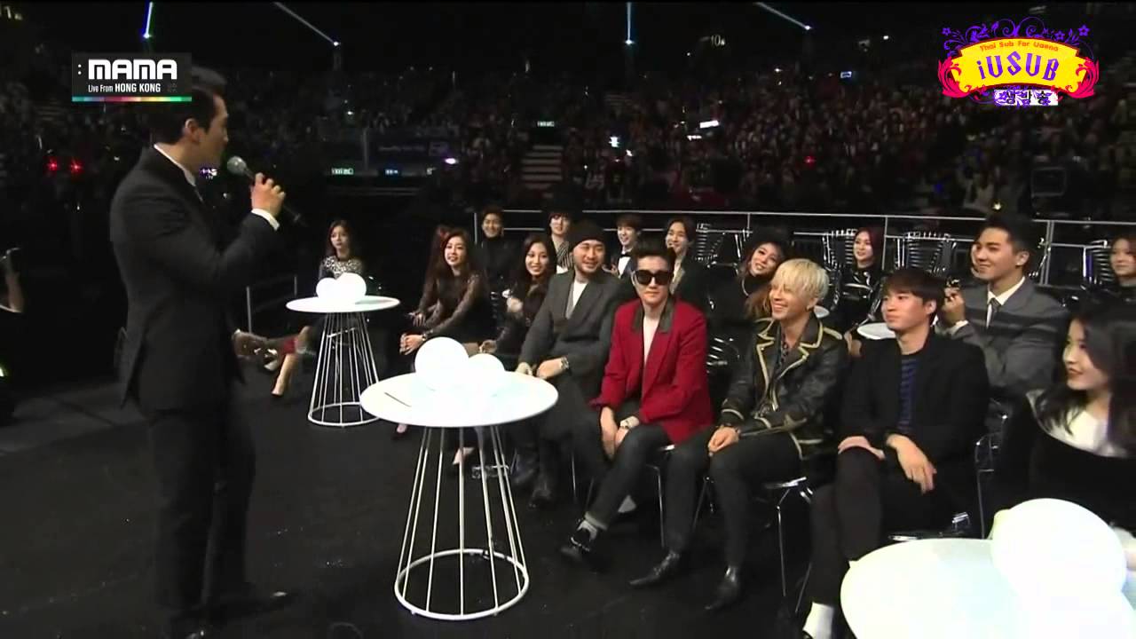[Thai sub] 141203 Mnet 2014 MAMA - Song Seung Hun giving a rose to IU