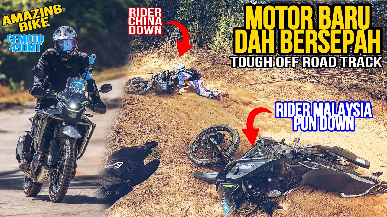 #945 FIRST RIDE CFMOTO 450MT! JALAN MENCABAR SAMPAI JATUH! |PART 2