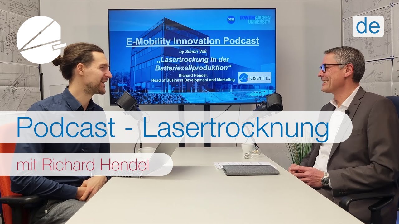 Lasertrocknung in der Batteriezellproduktion