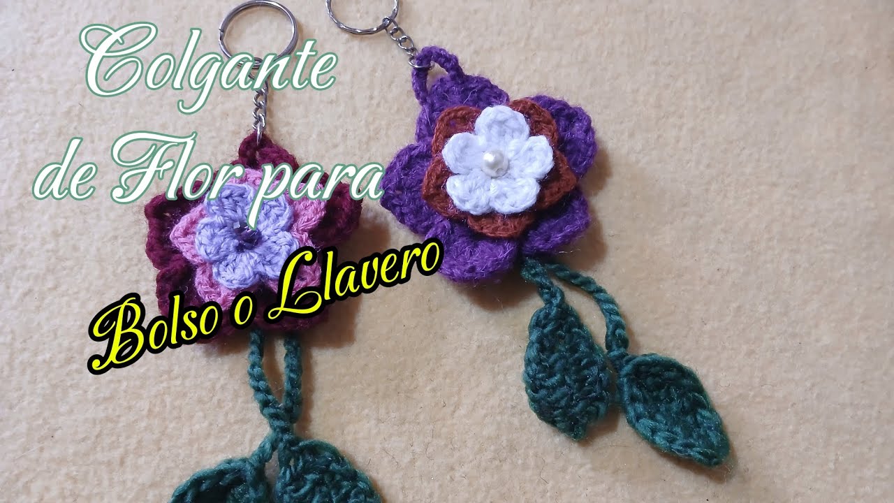 Colgante de Flor Para Bolso