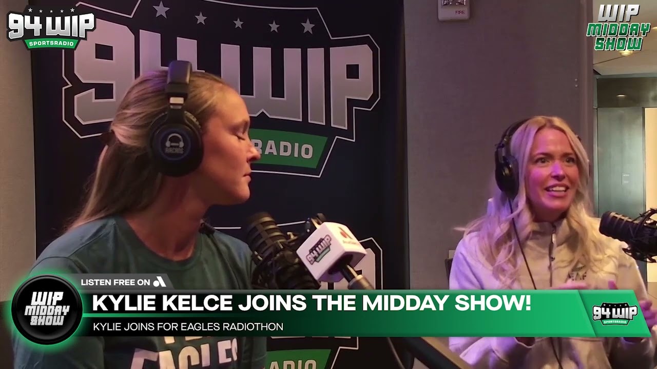 Kylie Kelce Live to talk Eagles Radiothon and give Hugh Douglas Dating Advice!