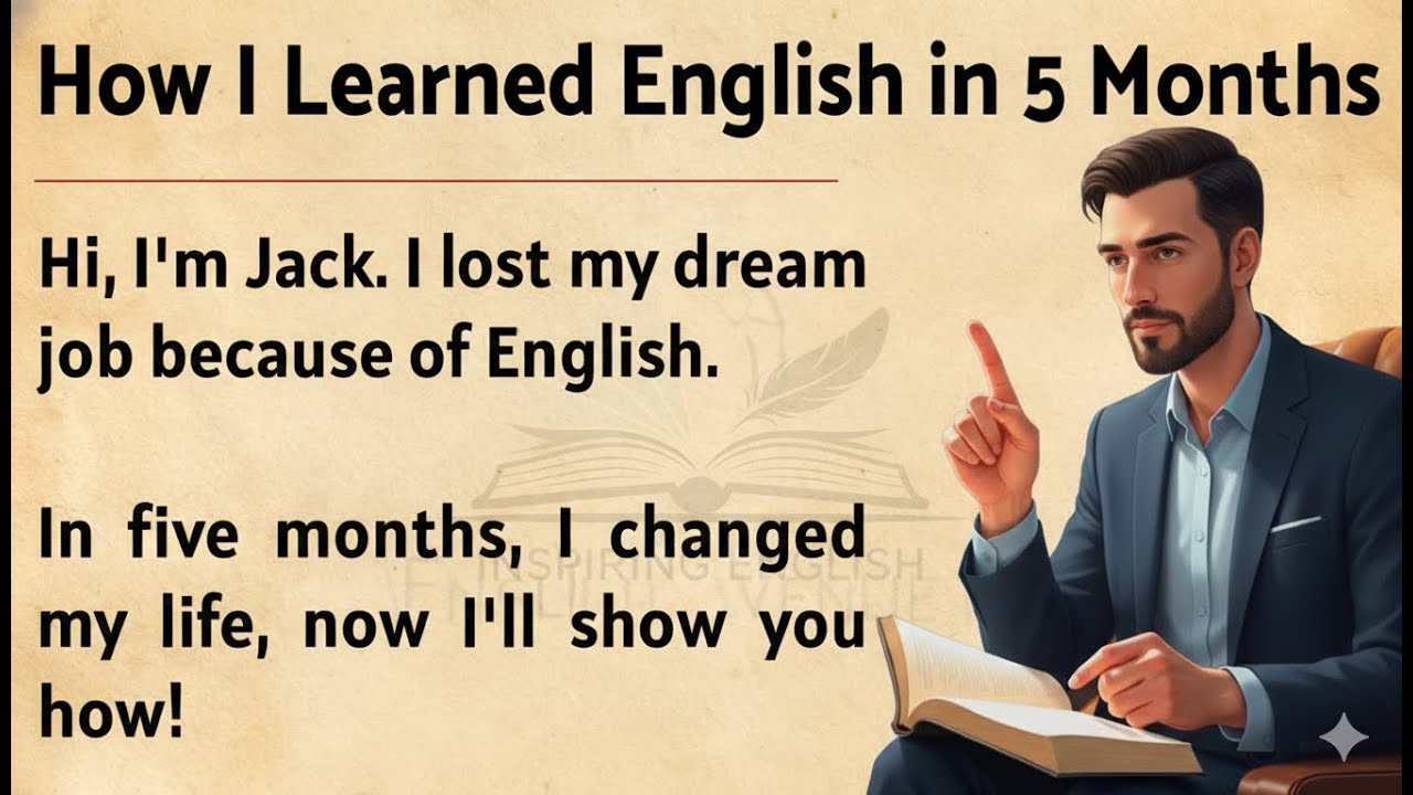 How I Learned English in 5 Months || My Powerful Story 🔥 || Graded Reader || Improve Your English ✅
