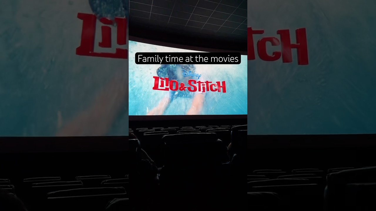Family @ the movies. Excited for the new Lilo & Stitch movie #cinemark #liloandstitch #movietheater