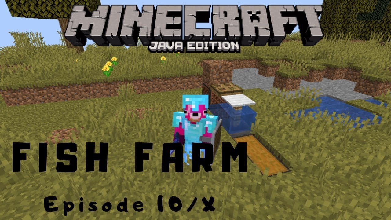 AFK Fish Farm & Enchanted Diamond Items | Mnecraft:Java Edition Ep: #10/X