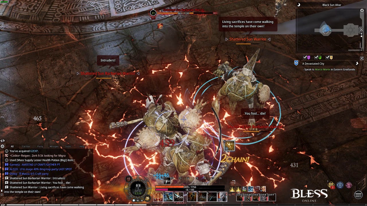 Bless Online (EU) - Dungeon #2 Sleeping scale remains