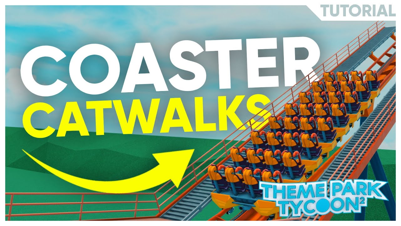 🎓 How To Build Theme Park Tycoon 2 Coaster CATWALKS | Tutorial | Kosii (TPT2)