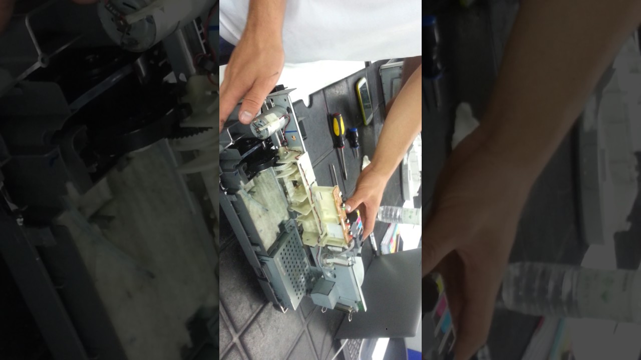 desensamble de impresora epson stylus C65 sena