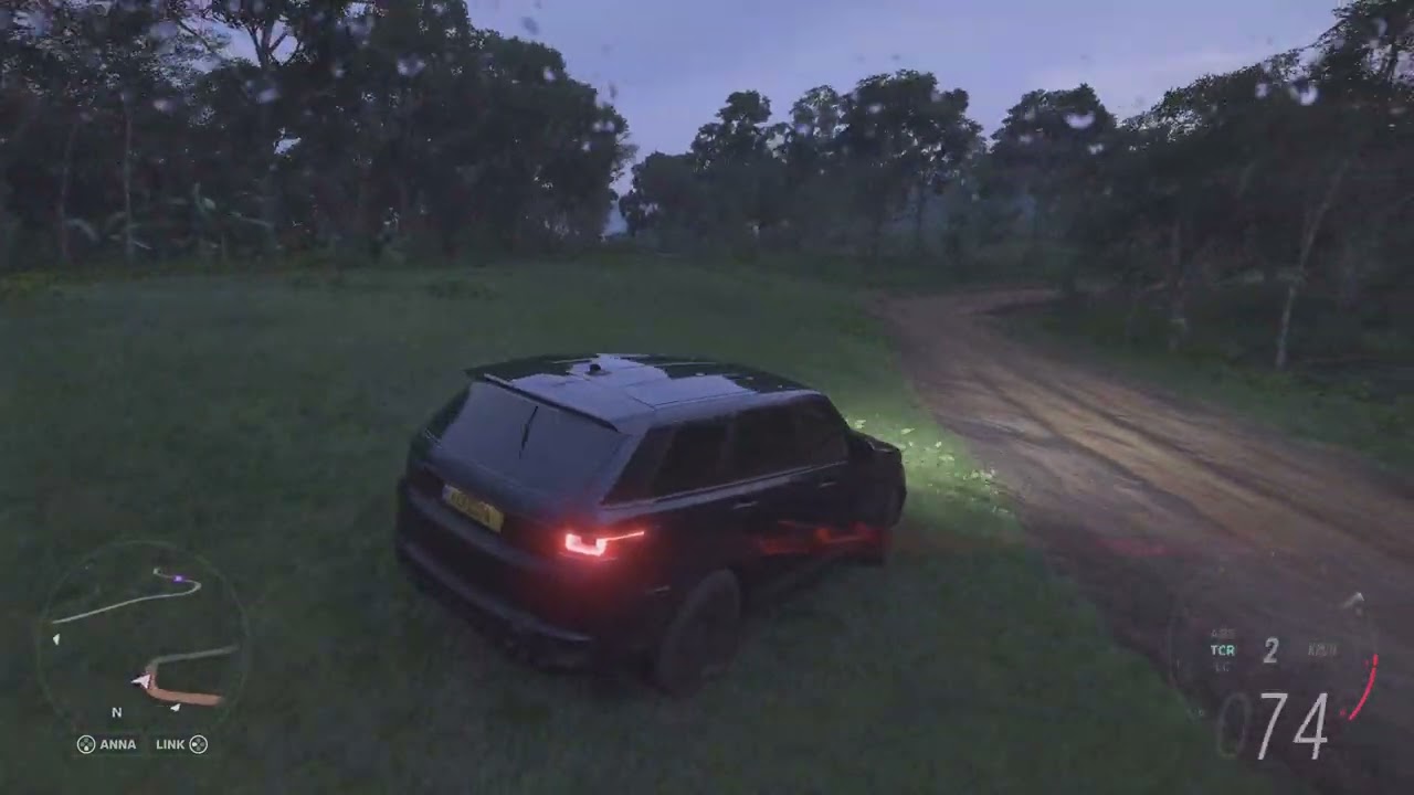 Driving into the night on a rainy evening in Range Rover Sport SVR 2025 (4K)