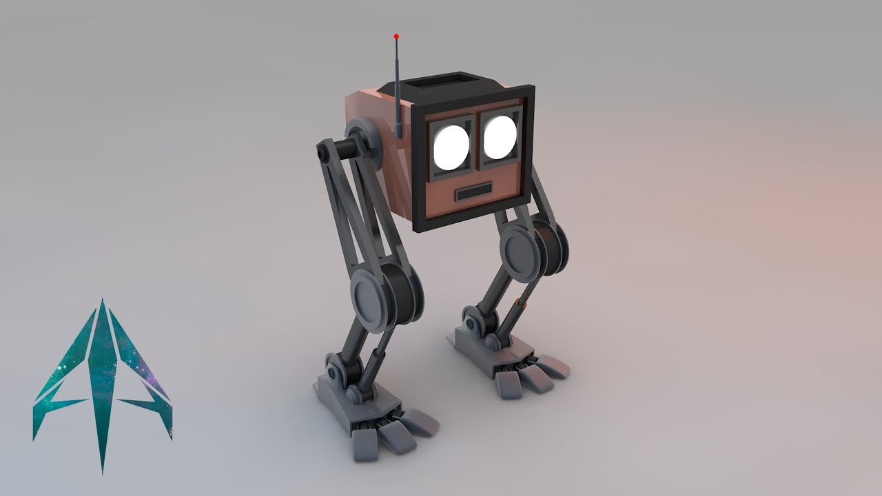 Cinema 4D | Basic Modeling | Mini Robot