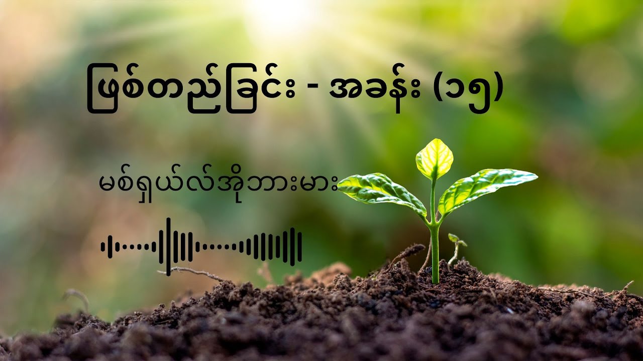 ဖြစ်တည်ခြင်း အခန်း (၁၅)